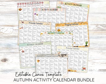 Activity Calendar Canva Template for Recreation Director, Bulletin Board Theme for Long Term Care Senior Living or Disability Day Program