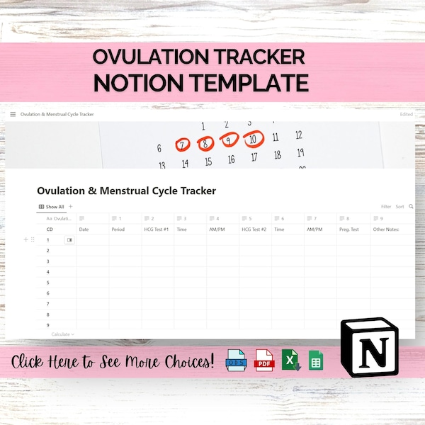 Ovulation Test Strip Tracking Sheet Printable - Etsy