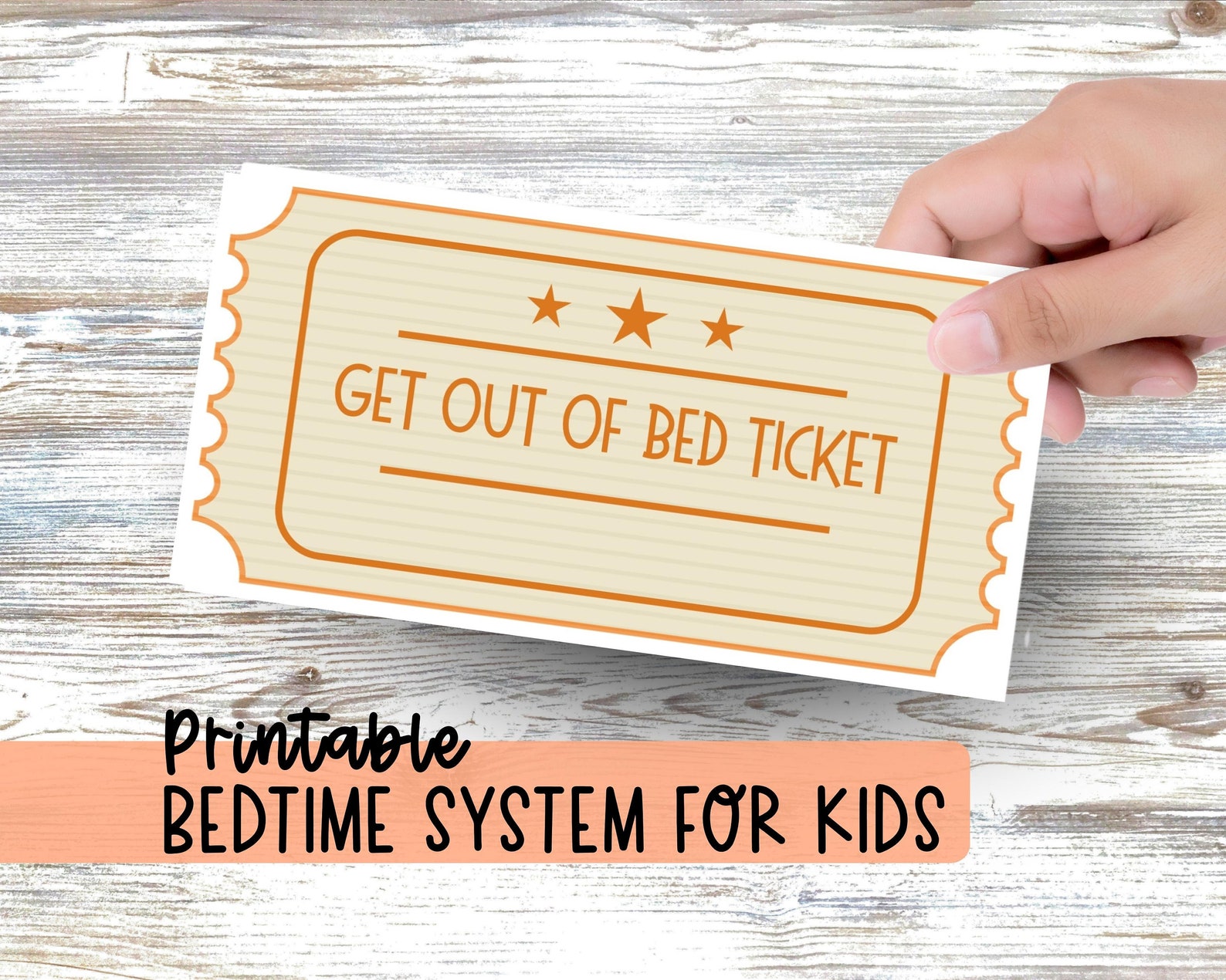 Bedtime Pass for Sleep Training Kids Printable Tool How to Get Toddler ...