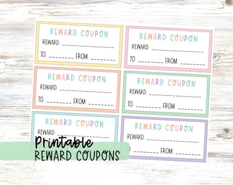Reward Coupon for Kids Printable Reward System for Classroom or Home Includes Mom Bucks, Dad Bucks, Chore Incentive, Caught Being Kind