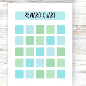 Editable Reward Chart for Kid Sticker Chart for Positive Behavior Teen Reward System Sleep in Own Bed Sticker Chart Potty Training Printable