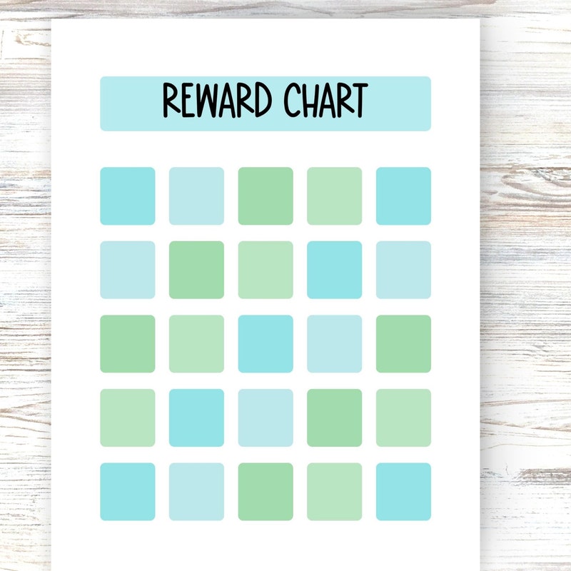 Reward Chart Minimalist Etsy