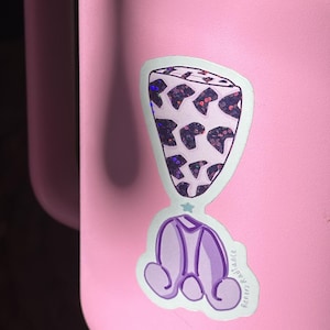 SPARKLY Hebrew shell + Pua kalaunu sticker