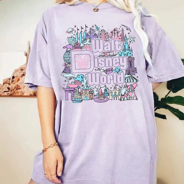 Comfort Colors Retro Walt Disney World Shirt, Disneyworld Shirt, Vintage Disney Shirt, Disneyland Shirt, Disney Trip Shirt, Disney Group