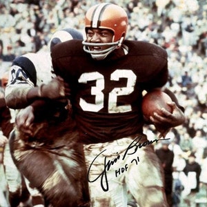 Jim Brown Cleveland Browns Signed Photo Autograph Print Poster Wall Art Home Decor