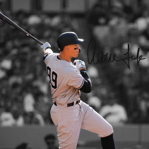 Aaron Judge New York Yankees Signed Photo Autograph Print Poster Wall Art Home Decor