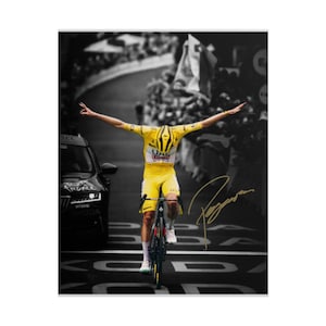 Tadej Pogacar Signed Photo Print Autograph Wall Art
