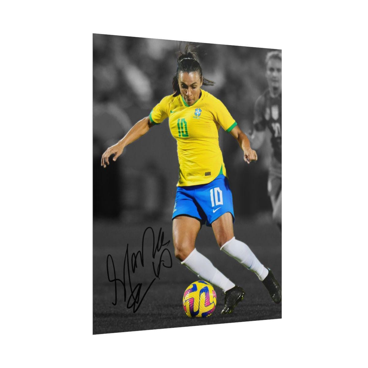 Marta Brazil Women's Soccer Superstar Signed Photo Print Autograph