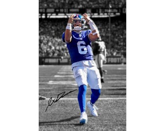 Jaxson Dart Touchdown Celebration Signed Digital Poster Wall Art Home Decor (Instant Digital Download)