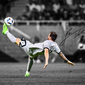 Lionel Messi Fallrückzieher Fußball Tor druckbare Poster Wand Kunst Home Decor Sofortiger digitaler Download