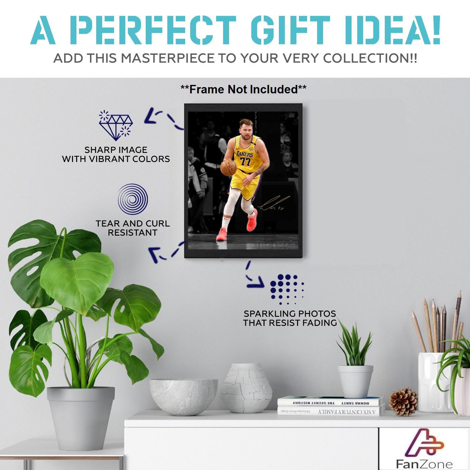 Photo Dédicacée Signée Luka Doncic 8x10 – Authentifiée JSA – Dallas Mavericks