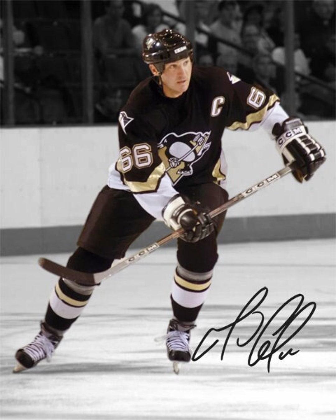 CCM - 激レア　NHLアイスホッケー　ピッツバーグ ペンギンズ　マリオレミュー　66番 Mario Lemieux Pittsburgh Penguins CCM Throwback Jersey