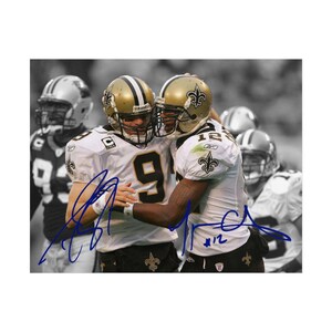 Drew Brees Marques Colston Signed Photo Print Autograph Wall Art