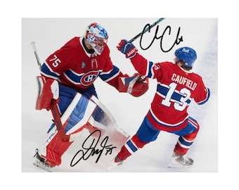 Cole Caufield Jakub Dobes Signed Photo Print Autograph Wall Art