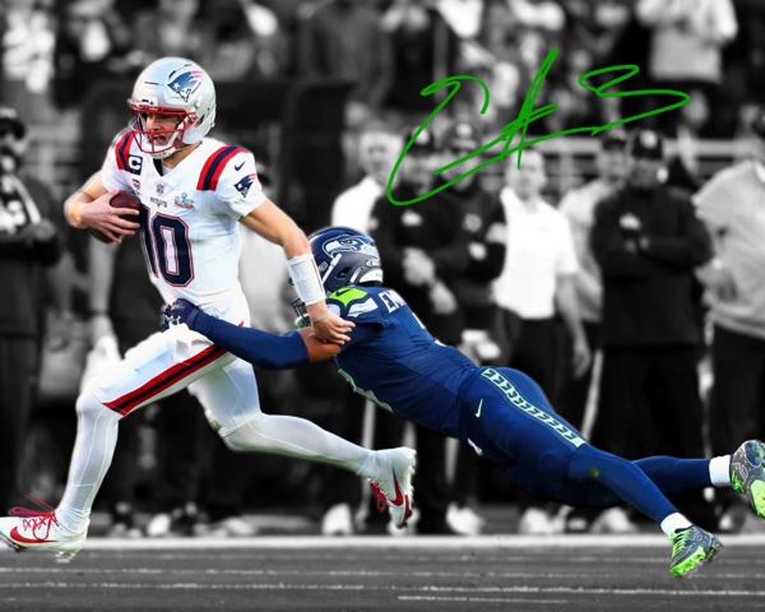 Nick Emmanwori Epic Sack Seattle Seahawks Signed Photo Autograph
