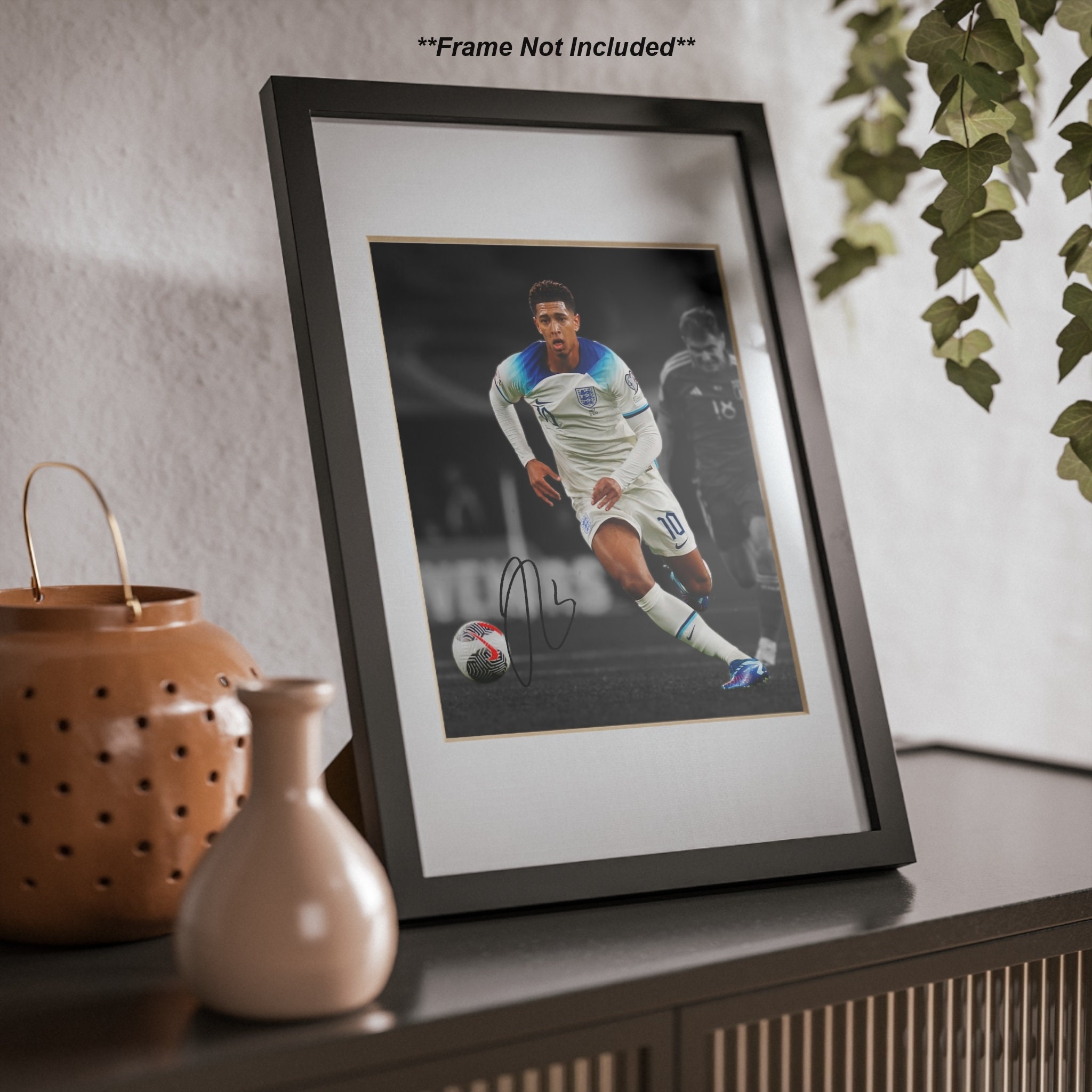Jude Bellingham England Soccer Star Signed Photo Autograph Print