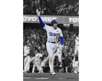 Freddie Freeman Iconic Home Run Signed Digital Poster Wall Art Home Decor (Instant Digital Download)
