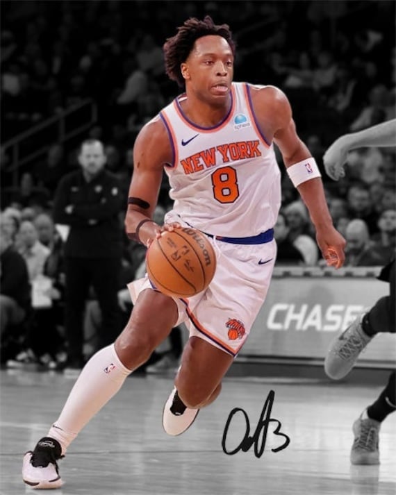 OG アヌノビー ニューヨーク ニックス サイン入り写真 サイン プリント