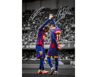 Lamine Yamal Raphinha Signed Digital Poster Wall Art Home Decor (Instant Digital Download)
