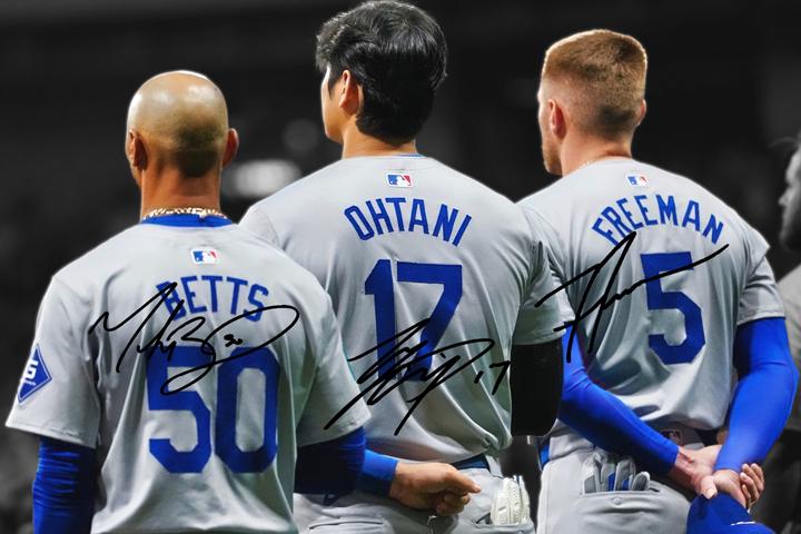 ムーキー・ベッツ、大谷翔平、フレディ・フリーマンの印刷可能な