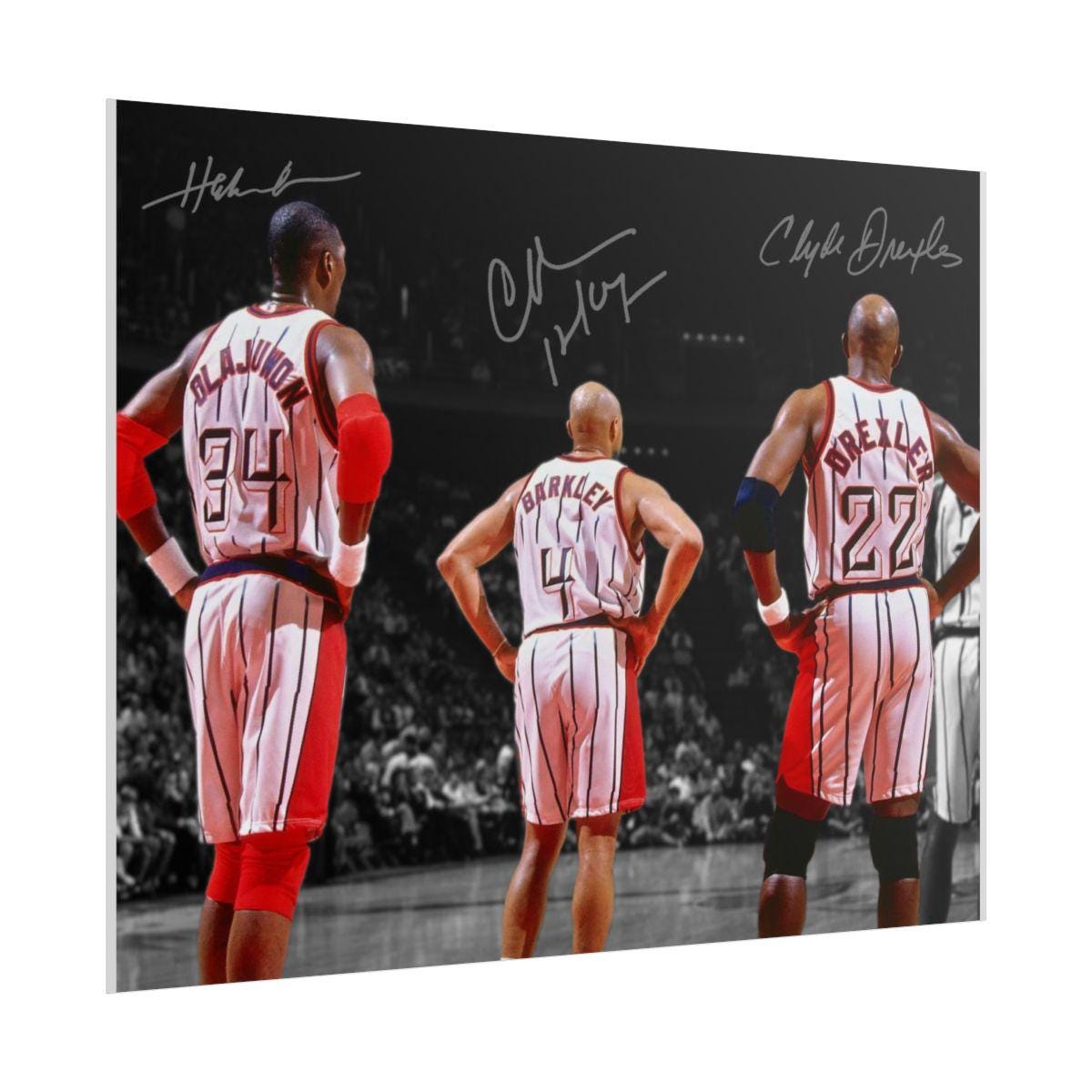 Hakeem Olajuwon Clyde Drexler Charles Barkley Basketball Legends