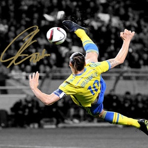 Zlatan Ibrahimovskiiybisuriju Schweden Fußballlegende signiertes Foto Autogramm Druck Poster Wand Kunst Home Decor
