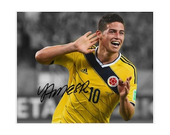 James Rodriguez Signed Photo Autograph Print Poster Wall Art Home Decor