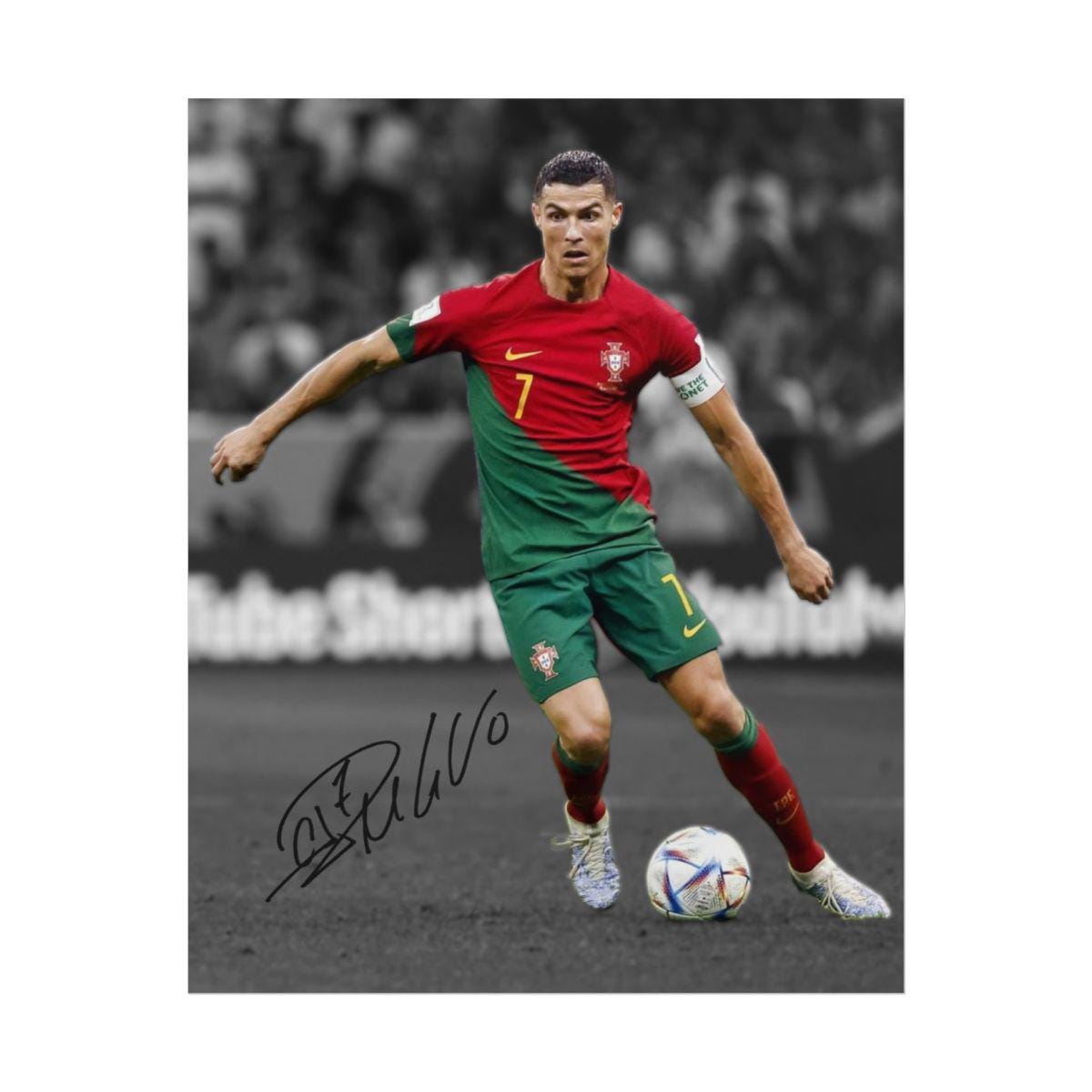Cristiano Ronaldo Portugal Soccer Goat Signed Photo Autograph