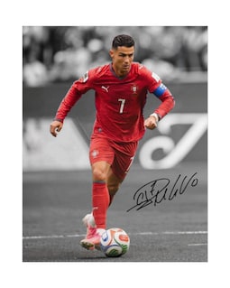 Cristiano Ronaldo Soccer Goat Signed Photo Print Autograph Wall