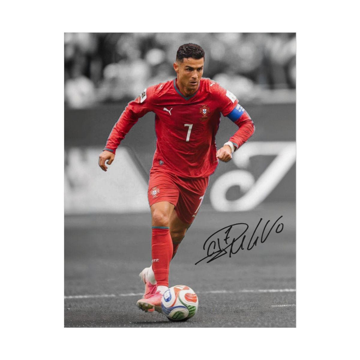 クリスティアーノ・ロナウド サッカー選手 サイン入り写真 サイン
