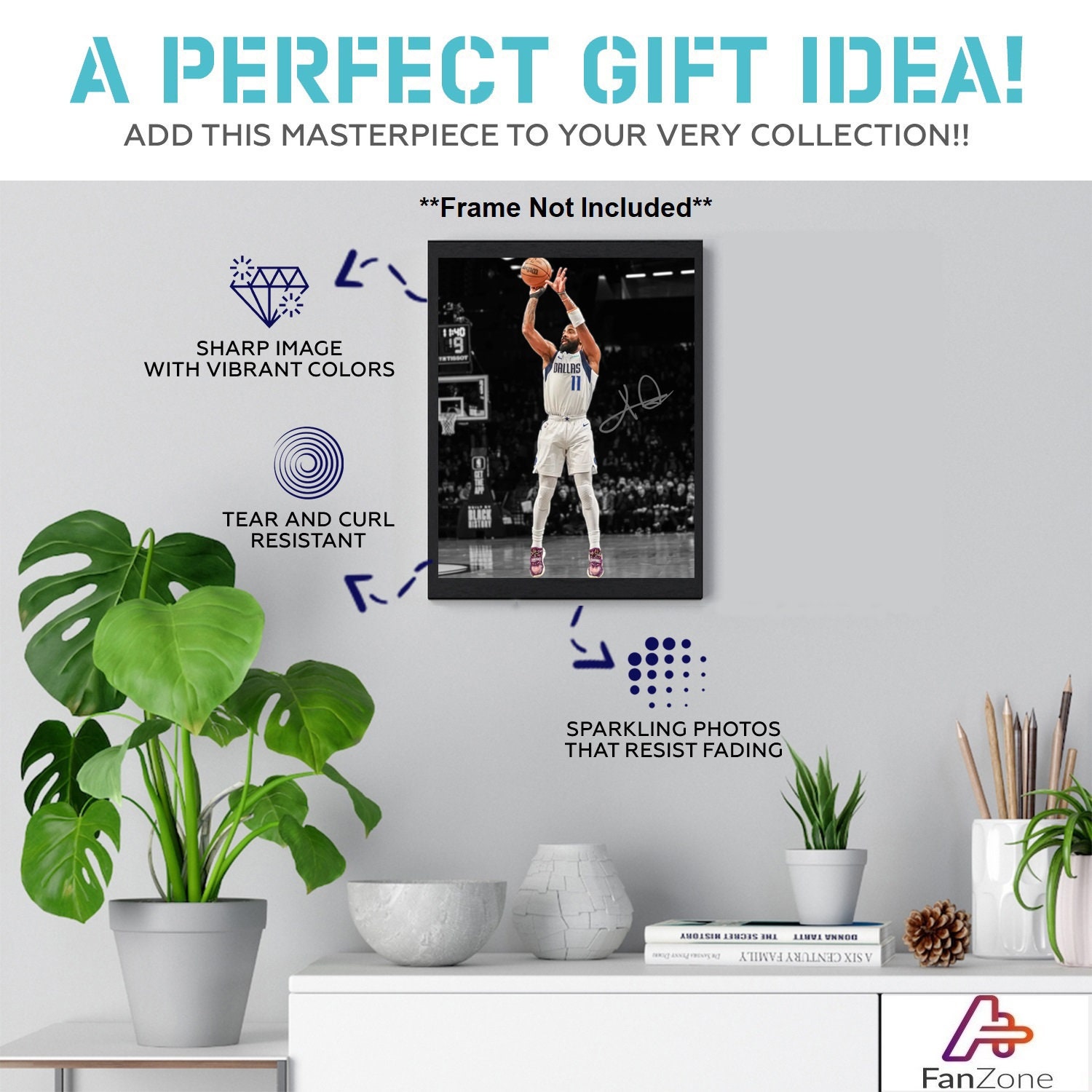 カイリー・アービング ダラス・マーベリックス 直筆サイン入り写真