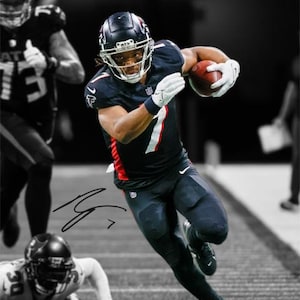 Bijan Robinson Atlanta Falcons Signed Photo Autograph Print Poster Wall Art Home Decor
