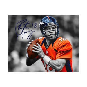 Peyton Manning Signed Photo Autograph Print Poster Wall Art Home Decor