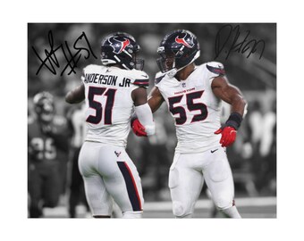 Will Anderson Jr Danielle Hunter Signed Photo Print Autograph Wall Art