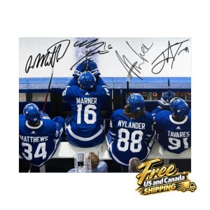 Mitch Marner Auston Matthews William Nylander John Tavares Signed Photo Print Autograph Wall Art