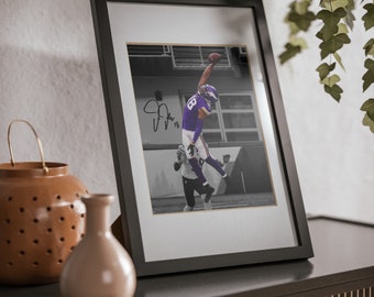 Justin Jefferson Minnesota Vikings Unreal One-handed Catch Signed