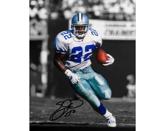 Emmitt Smith Legend Signed Photo Print Autograph Wall Art