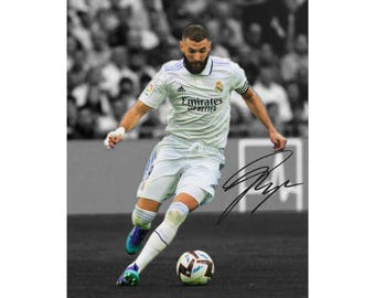 Karim Benzema Signed Photo Print Autograph Wall Art