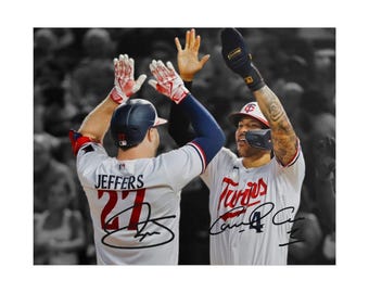 Carlos Correa Ryan Jeffers Signed Photo Print Autograph Wall Art