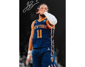 Jalen Brunson Signed Digital Poster Wall Art Home Decor (Instant Digital Download)