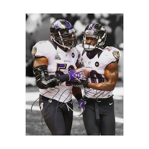 Ed Reed Ray Lewis Signed Photo Autograph Print Poster Wall Art Home Decor
