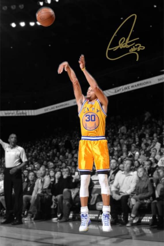 Stephen Curry Signed Poster Wall Art Home Decor Instant Digital