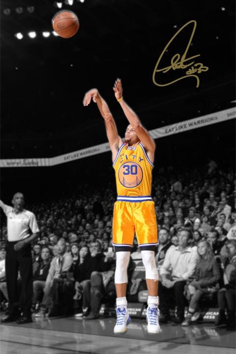 Stephen Curry Signed Poster Wall Art Home Decor Instant Digital