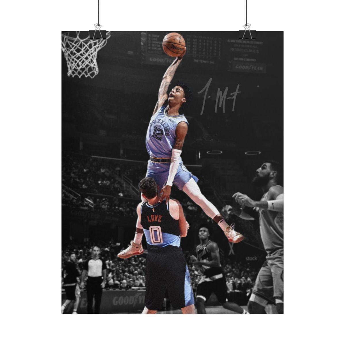 NBA Ja Morant ジャ・モラント限定250サインデザイン インテリア Ja Morant Monster Dunk Signed Photo Print Autograph Wall Art - Etsy UK