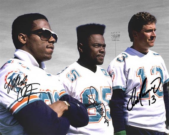 Dan Marino Mark Duper Mark Clayton Miami Dolphins Signed Photo