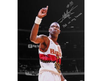 Dikembe Mutombo Basketball HOF Signed Photo Autograph Print Poster Wall Art Home Decor