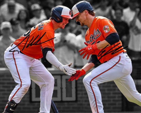 Adley Rutschman Gunnar Henderson Baltimore Orioles Signed Photo