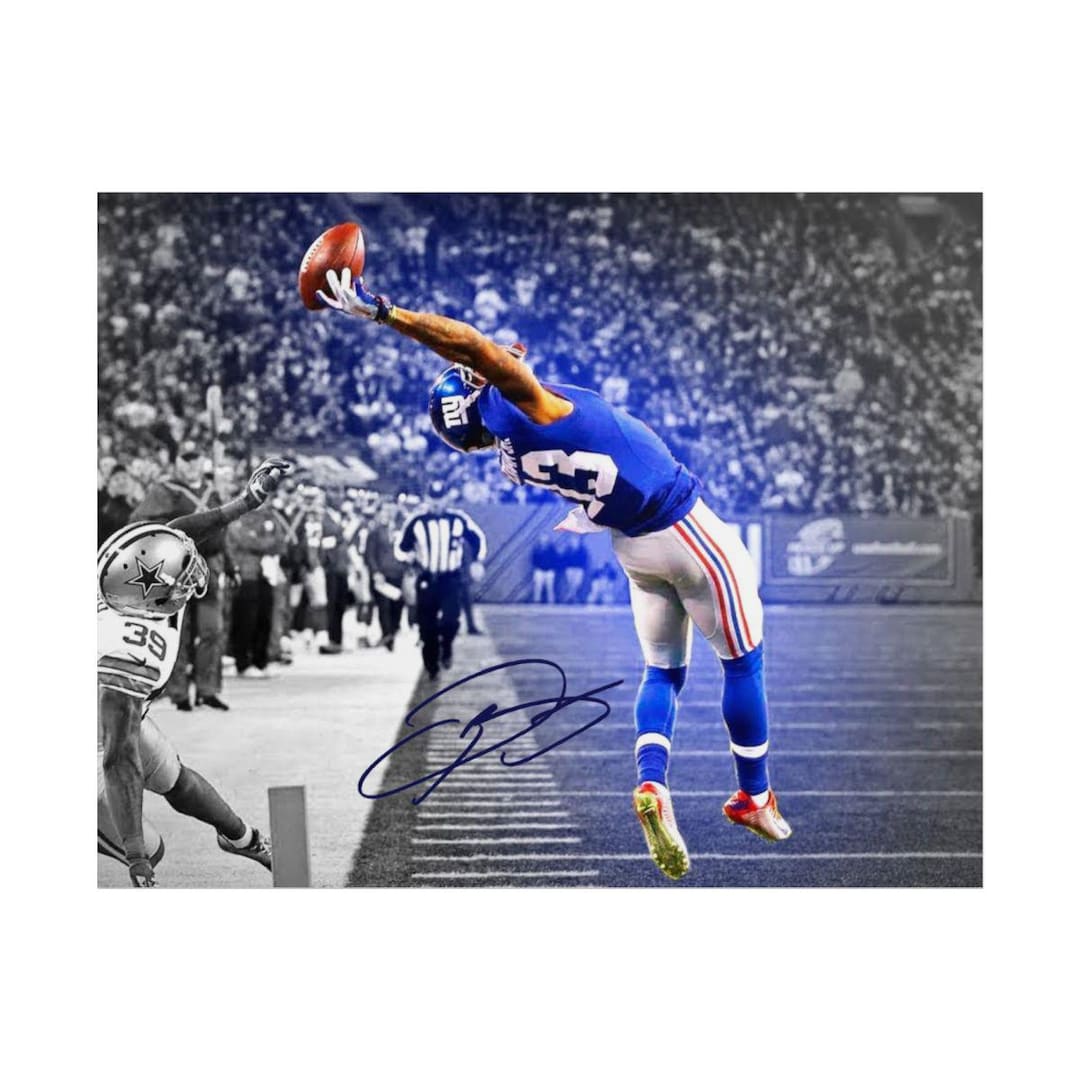 Odell Beckham Jr the Epic Catch Signed Photo Print Autograph Wall