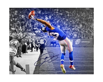 Odell Beckham Jr the Epic Catch Signed Photo Print Autograph Wall Art