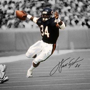 Walter Payton Chicago Bears HOF Signed Photo Autograph Print Poster Wall Art Home Decor